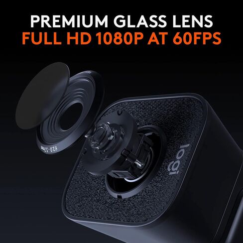 Logitech for Creators Litra Glow Premium LED Streaming Light with TrueSoft, adjustable monitor mount, brightness & color temp settings, desktop app control for PC/Mac - Graphite in Saudi Arabia