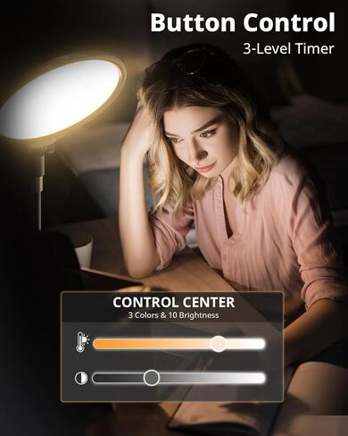 UBeesize 2 Pack LED Video Light Kit, Photography Lighting, 13" Studio Lights with 65" Tripod Stand and Phone Holders, Podcast Lighting for Video Recording, Make up, Live Streaming, Tiktok, YouTube in Saudi Arabia