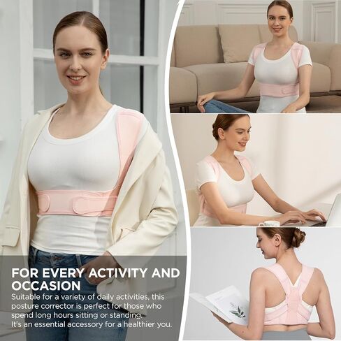 Vicorrect Adjustable Posture Corrector for Women：Upper Back Support Spine Collection for Straighten Shoulders(L/XL) in Saudi Arabia