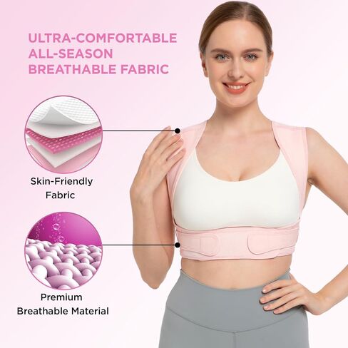 Vicorrect Adjustable Posture Corrector for Women：Upper Back Support Spine Collection for Straighten Shoulders(L/XL) in Saudi Arabia