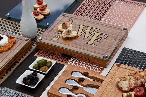 PICNIC TIME - NCAA Concerto Glass Top Cheese Cutting Board & Tools Set in Kuwait