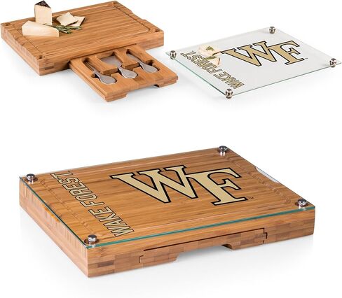 PICNIC TIME - NCAA Concerto Glass Top Cheese Cutting Board & Tools Set in Kuwait