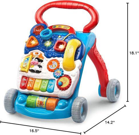 VTech Sit-to-Stand Learning Walker (Frustration Free Packaging), Blue in Kuwait