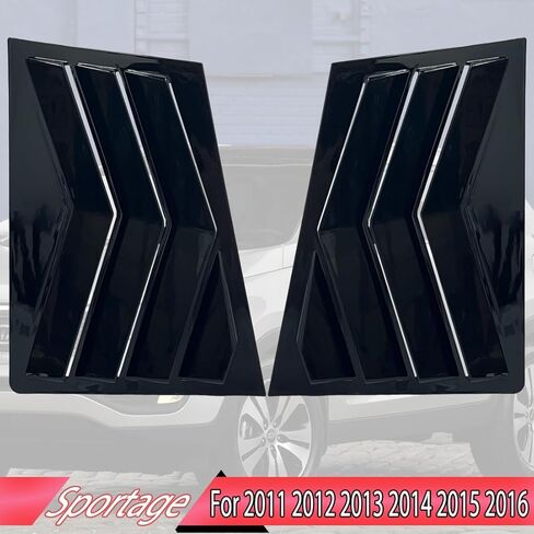 Window Louver，MUXEE 2Pcs Side Vent Window Louvers for Kia Sportage 2017 2018 2019 2020 2021 2022, ABS Print Sport Window Decorative Covers, Exterior Trim Accessories - Carbon Fiber in Kuwait