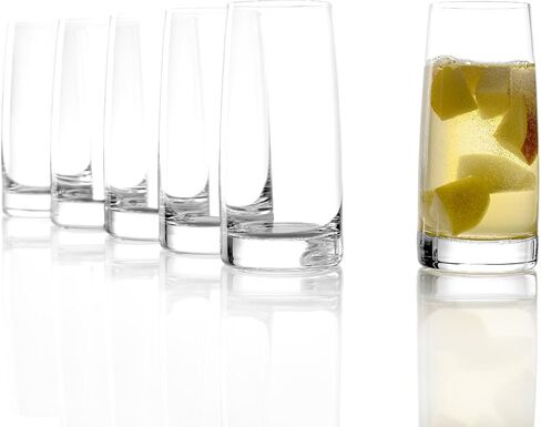 Stölzle Lausitz Set of 4 Glass Champagne Flutes (EXPERIENCE). Dishwasher Safe, Lead-Free Crystal Champagne Glasses (6.5Fl oz). Break-Resistant Mimosa Glasses, Mimosa Flutes - Genuine Stölzle Glassware in Saudi Arabia