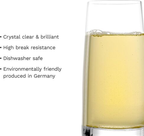 Stölzle Lausitz Set of 4 Glass Champagne Flutes (EXPERIENCE). Dishwasher Safe, Lead-Free Crystal Champagne Glasses (6.5Fl oz). Break-Resistant Mimosa Glasses, Mimosa Flutes - Genuine Stölzle Glassware in Saudi Arabia