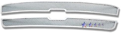 APS Compatible with Chevy Silverado 1500 SS HD 2003-2005 & 03-04 2500 3500& 02-06 Avalanche Without Body Cladding Main Upper Stainless Steel Black Mesh Rivet Studs Grille Insert CL5717H in Saudi Arabia