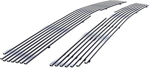 APS Compatible with Chevy Silverado 1500 SS HD 2003-2005 & 03-04 2500 3500& 02-06 Avalanche Without Body Cladding Main Upper Stainless Steel Black Mesh Rivet Studs Grille Insert CL5717H in Saudi Arabia