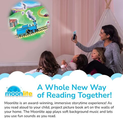 Moonlite Storytime Llama Llama Red Pajama Storybook Reel، طريقة سحرية للقراءة معًا، قصة رقمية لجهاز العرض، تأثيرات صوتية ممتعة، هدية التعلم المبكر للأطفال الصغار من عمر 12 شهرًا فما فوق in Kuwait