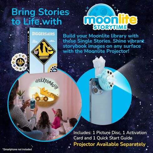 Moonlite Storytime Llama Llama Red Pajama Storybook Reel، طريقة سحرية للقراءة معًا، قصة رقمية لجهاز العرض، تأثيرات صوتية ممتعة، هدية التعلم المبكر للأطفال الصغار من عمر 12 شهرًا فما فوق in Kuwait