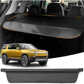 Cargo Cover for 2019-2024 Honda Passport, Retractable Rear Trunk Cover Compatible with 2023 2022 2021 2020 Honda Passport Security Shielding Shade No Gap Car Accessory Black, Carbon Fiber