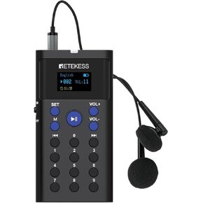 Retekess TT128 Automated Tour Guide System, Self-guided Audio Tour System, Supports 41 Languages, 2 Looping Modes, Tour Guide Microphone and Speaker for Museum, Exhibition hall (1 Pack)
