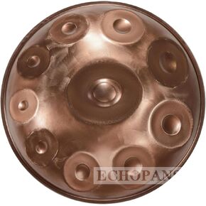 Handpan Steel Drum Instrument 440Hz 10 Notes in D Minor 23inches Handmade, Percussion Instrument