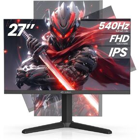 CRUA 22 Inch White Monitor, FHD 1080P 95% sRGB 75Hz Computer Monitor Support Low Blue Light, Tilt Adjustment, Wall Mount Install. Desktop PC Display for Office or Gaming(HDMI/VGA Ports)
