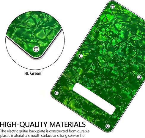 Speckled white guitar backplate Compatible with Fender ST, with six screws for easy installation, suitable for American/Mexican standard modern Strat electric guitars. in Kuwait