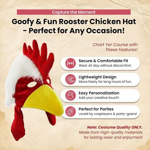Nicky Bigs Novelties Adult Funny Animal Hats - Land Bird Sea Zoo Farm Cosplay Halloween Costume Accessory in Saudi Arabia