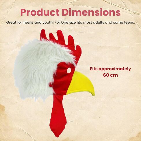 Nicky Bigs Novelties Adult Funny Animal Hats - Land Bird Sea Zoo Farm Cosplay Halloween Costume Accessory in Saudi Arabia