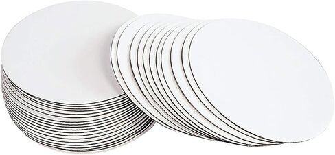 25pcs White Cake Boards 8 inch Round Disposable Cake Circle Plate Waterproof and Oil-proof Cake Boards Sturdy Cake Trays for Cake DIY Bread Dessert and Crafts Display (8 Inch-pack of 25) in Saudi Arabia