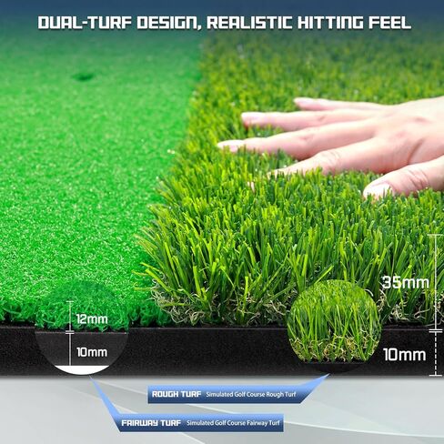 بساط جولف 4 في 1 MyVoice متعدد الاستخدامات بسمك 5 × 4 أقدام بساط ضرب جولف سميك 4 بساط تدريب جولف قابل للتبديل لتدريب الجولف الداخلي والخارجي، عشب ممتاز مع مقاومة معززة للصدمات لجميع لاعبي الجولف in Kuwait