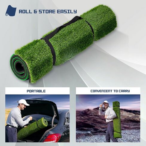 بساط جولف 4 في 1 MyVoice متعدد الاستخدامات بسمك 5 × 4 أقدام بساط ضرب جولف سميك 4 بساط تدريب جولف قابل للتبديل لتدريب الجولف الداخلي والخارجي، عشب ممتاز مع مقاومة معززة للصدمات لجميع لاعبي الجولف in Kuwait