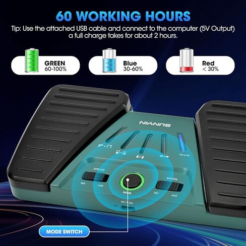 Wireless Page Turner Pedal Buletooth Foot Pedal Music Page Turner Pedal for Phones Ipad Tablets Phone Rechargeable Hands-Free Page Turner Pedal Anti-slip（orange) in Saudi Arabia