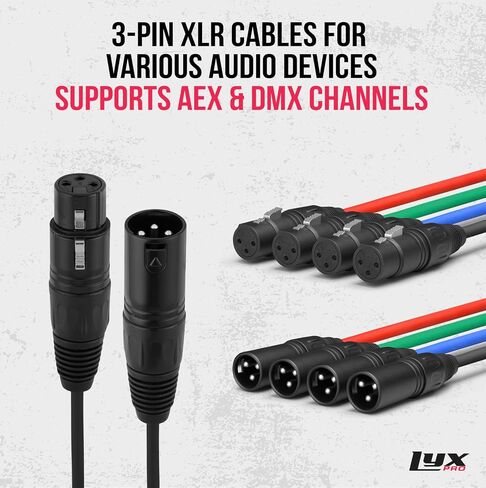LyxPro 4 Channel Dual Input 3-Pin Multi-Network XLR/TRS Cable Breakout for Stage Sound, Lighting, and Recording Studio - Female to RJ45 Ethercon – Ideal for Sound, Lighting Setup, Ground Lift in Saudi Arabia
