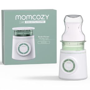 Momcozy Travel-Friendly Portable Bottle Warmer with Rapid Heating & Leak-Proof Design, Safe for Multiple Brands Including Dr. Brown's, Philips Avent, Medela, Tommee Tippee, & Comotomo