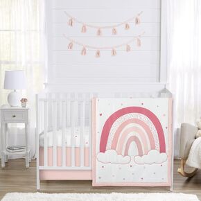 Sweet Jojo Designs Star and Moon Baby Boy or Girl Nursery Crib Bedding Set - 4 Pieces - Navy Blue, Gold, and Grey Celestial Sky Stars Gender Neutral Unisex