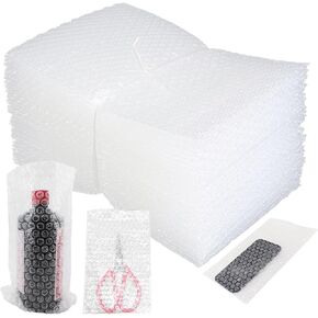 50Pcs Bubble Out Bags, 10 x 14 Inch Bubble Pouches Wrap, Double Clear Bubble Out Bags for Packing, Moving, Shipping, and Storage