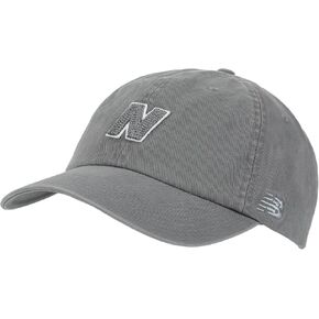 New Balance Men's and Women's Block N 6-Panel Snapback Hat, Casual Wear, One Size Fits Most