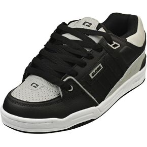 Globe Men's Fusion Skate Shoe, Black/Steel/White, 13