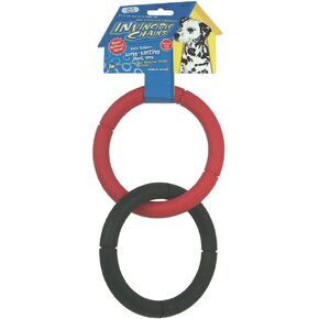 JW Pet Company Invincible Chains LD Double Dog Toy, Large (Colors Vary)