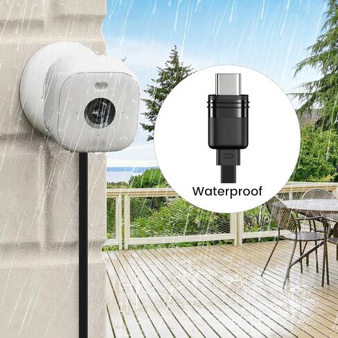 2-Pack 30 ft Camera Power Cord for Blink Outdoor 4 and Blink Mini 2, Extension Cable for Blink Mini, with 1 ft USB C Weather Resistant Adapter in Saudi Arabia