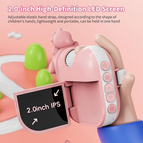 Microscope for Kids - 1080P Handheld Digital Microscope Portable Pocket 500X with 8 LED Lights 2'' LCD Screen Educational Science Christmas Birthday Gifts for Age 3 4 5 6 7 8 Girls Boys Purple in Saudi Arabia
