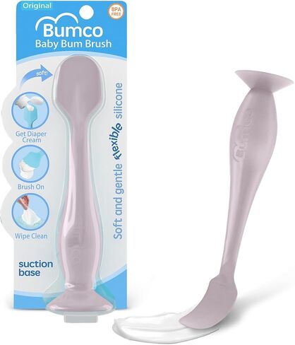Diaper Cream Spatula - BPA-Free Diaper Bag Essentials, Soft Butt Spatula Baby, Mom-Invented Butt Paste Spatula, Bumco Diaper Cream Spatula, Flexible Diaper Cream Applicator, Bumco Baby Bum Brush in Saudi Arabia