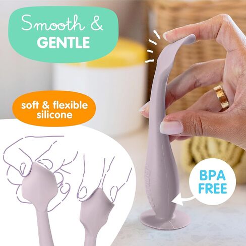 Diaper Cream Spatula - BPA-Free Diaper Bag Essentials, Soft Butt Spatula Baby, Mom-Invented Butt Paste Spatula, Bumco Diaper Cream Spatula, Flexible Diaper Cream Applicator, Bumco Baby Bum Brush in Saudi Arabia