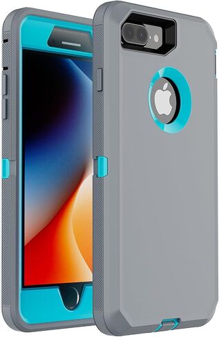 Co-Goldguard for iPhone 8 Plus Case for iPhone 7 Plus Case with Screen Protector [Shockproof] [Dropproof] [Dust-Proof] 3 Layers Heavy Duty Protection Phone Cover for iPhone 8 Plus & 7 Plus 5.5,Black in Saudi Arabia