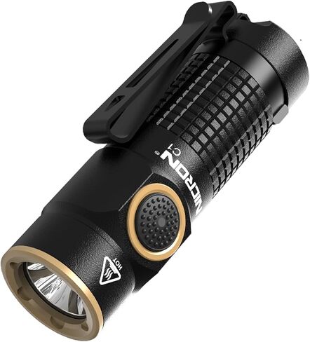 NICRON Mini Flashlight, 1200 lumens Rechargeable led flashlights high lumens with Clip on Flashlight, Tactical flashlights with Magnet, Waterproof EDC Flashlight for Emergencies Camping Outdoor (Red) in Saudi Arabia