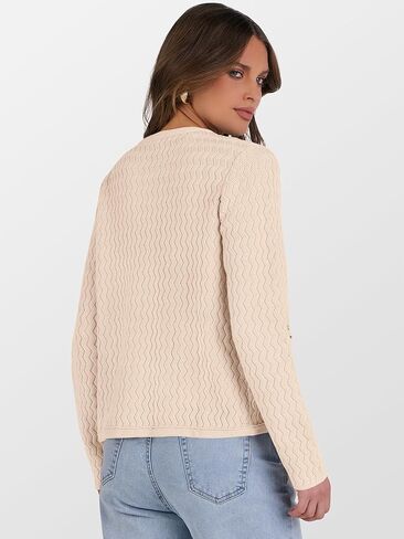 Caracilia Women's Cropped Cardigan Sweaters Open Front Button Down Knit Lady Jackets Outerwear with Pocktes 2024 Fall Clothes in Kuwait