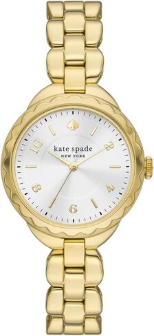 Kate Spade New York Women's Monterey Three-Hand Gold-Tone Stainless Steel Mesh Band Watch (Model: KSW9056) in Kuwait