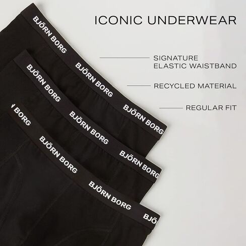 Björn Borg | Bjorn Borg Cotton Stretch Boxer 5P, Boxer Briefs for Men, Multi-Packs Available in Saudi Arabia