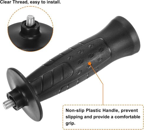HARFINGTON 3pcs Angle Grinder Side Handle 10mm Thread 102mm Length Plastic Non-Slip Angle Grinder Handle Replacement Auxiliary Sander Handle Tool in Saudi Arabia