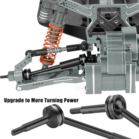 RC Upgrades Part for 1/10 Slash 2WD,Driveshafts,Shock Absorbers &Suspension Arms &Turnbuckles Links&Caster Blocks &Steering Block &Stub Axle Carriers &Shock Towers &Bulkhead,Red in Kuwait