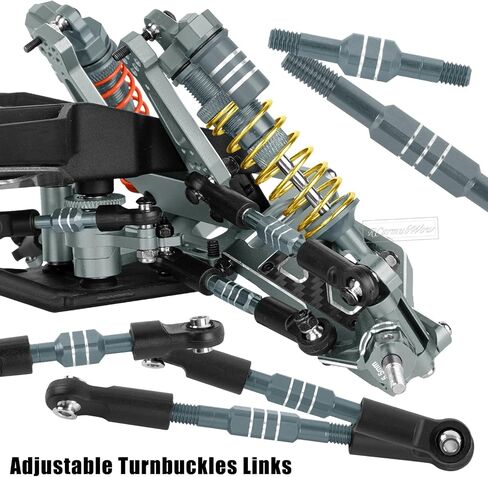 RC Upgrades Part for 1/10 Slash 2WD,Driveshafts,Shock Absorbers &Suspension Arms &Turnbuckles Links&Caster Blocks &Steering Block &Stub Axle Carriers &Shock Towers &Bulkhead,Red in Kuwait