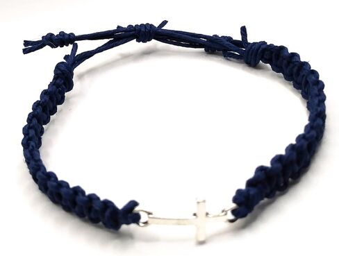 Cross Charm Hemp Bracelet Christian Religious Camo Camouflage Adjustable Cord for Men Women Teen Girls Handmade Beach Hemp Jewelry in Saudi Arabia