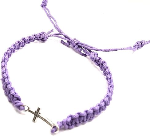Cross Charm Hemp Bracelet Christian Religious Camo Camouflage Adjustable Cord for Men Women Teen Girls Handmade Beach Hemp Jewelry in Saudi Arabia