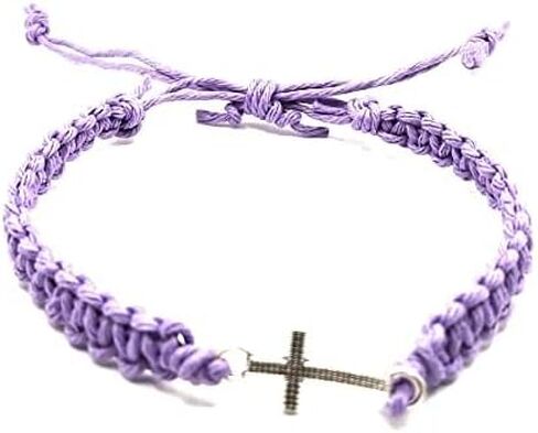 Cross Charm Hemp Bracelet Christian Religious Camo Camouflage Adjustable Cord for Men Women Teen Girls Handmade Beach Hemp Jewelry in Saudi Arabia