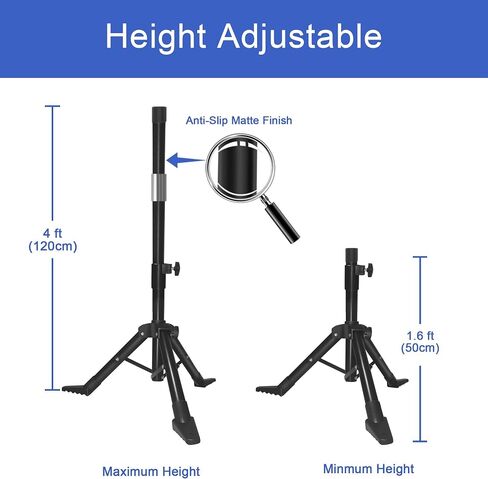 Starlink Gen 3 Tripod Stand, Adjustable Heavy-Duty Mount, Supports Gen 3/V4 and Standard Kickstand Dish, Height Adjustable from 2 to 4.5 Feet, Comes with Slide-In Pipe Adapter in Saudi Arabia