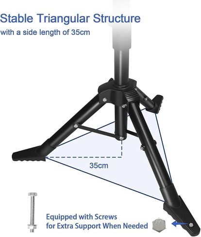 Starlink Gen 3 Tripod Stand, Adjustable Heavy-Duty Mount, Supports Gen 3/V4 and Standard Kickstand Dish, Height Adjustable from 2 to 4.5 Feet, Comes with Slide-In Pipe Adapter in Saudi Arabia