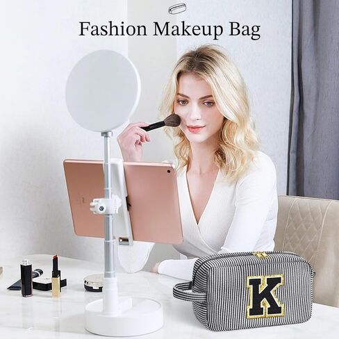 YOOLIFE Gifts for Teens Girls - 3 4 5 6 7 8 9 10 11 12 13 14 15 16 Year Old Girl Birthday Gifts, Teen Girl Gifts Trendy Stuff, Personalized Monogram Initial Makeup Bag, Travel Toiletry Pouch, Letter M in Saudi Arabia